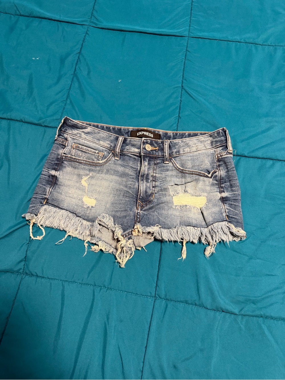 Womens express shortie relaxed low rise shorts 4